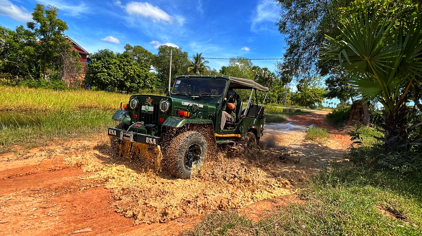Splash through the trails in a vintage jeep โ off-road adventure meets the waterโs edge! ๐๐ฆ
๐For more info. about jeep tours:
โ๏ธ 012 908 524 / 098 908 524 / 098 513118
๐ฌ info@cambodiajeep.com
๐ www.cambodiajeep.com
#VintageJeep #AdventureAwaits #TempleTour #SunsetVibes #SunriseMagic #CambodiaCountryside #MeetTheLocals #angkorwat #offroad #Jeeprental #carforrent #cambodiajeep #cambodian #explore #temple
