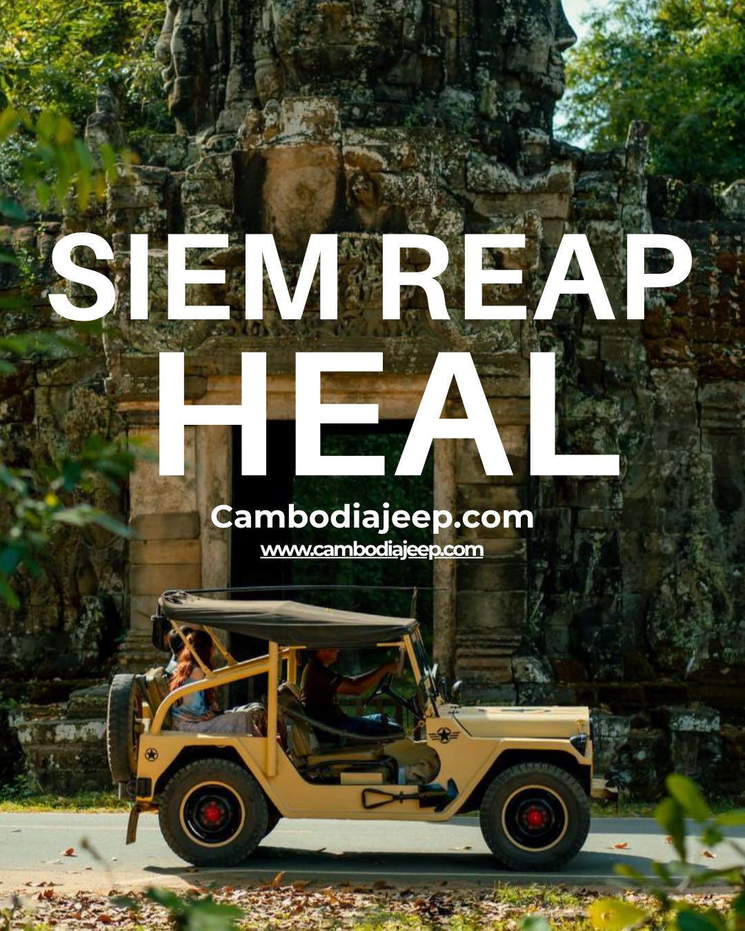 When life hurt, Siem Reap heal…

👉ទាក់ទងមក​​យើងសម្រាប់ពត៌មានបន្ថែម /​𝐅𝐨𝐫 𝐦𝐨𝐫𝐞 𝐢𝐧𝐟𝐨 𝐚𝐛𝐨𝐮𝐭 𝐣𝐞𝐞𝐩 𝐭𝐨𝐮𝐫𝐬:
☎️ 012 908 524 / 098 908 524 / 086 513118
📬 info@cambodiajeep.com
🌏 www.cambodiajeep.com
Booking Now: https://cambodiajeep.com/siem-reap-jeep-tours/
#CambodiaJeepTour #CambodiaJeepTour
#siemreap  #siemreapmoments