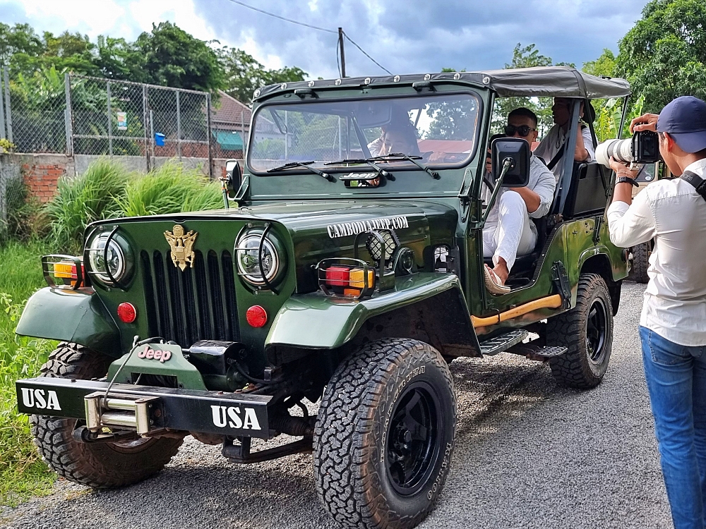 Mitsubishi jeep in Cambodia